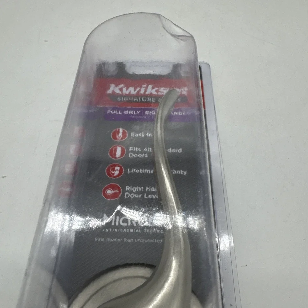 Kwikset Tustin Satin Nickel Right-Handed‎ Half-Dummy Door Handle 97880-676